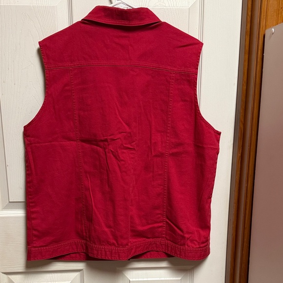 Quacker Factory Vibrant Red Vest - Picture 7 of 7
